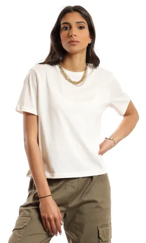 97789 Summer Comfy Regular Fit T-Shirt - Off White