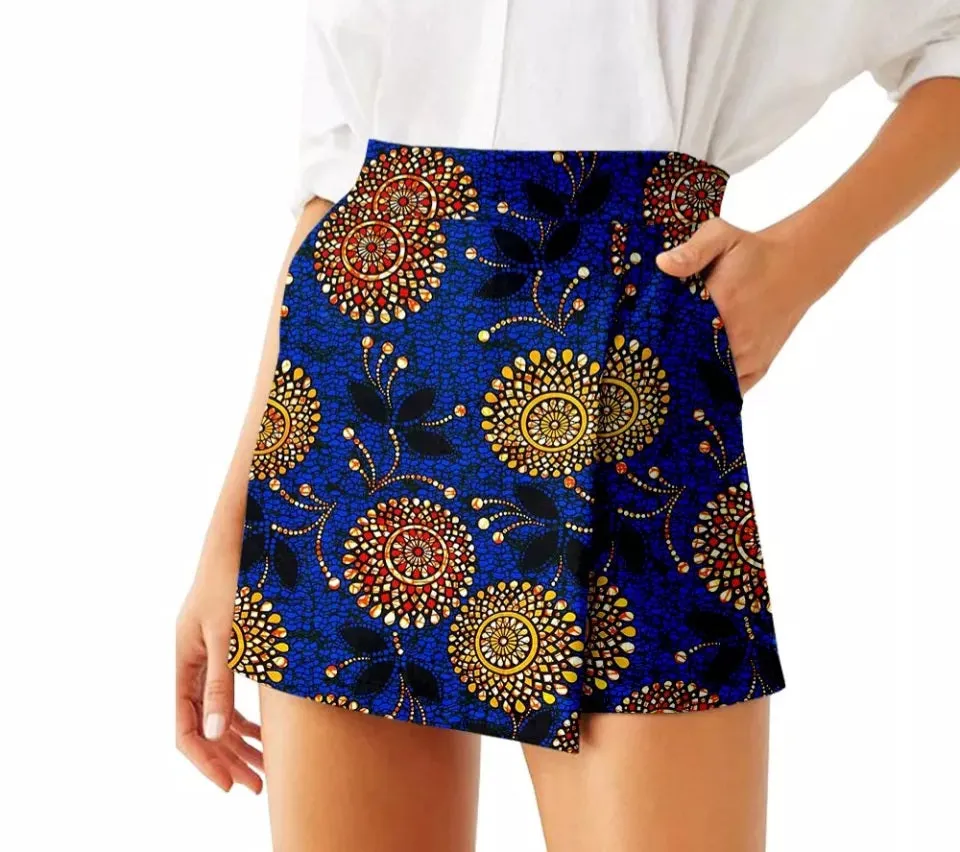 Ankara High Waist Shorts