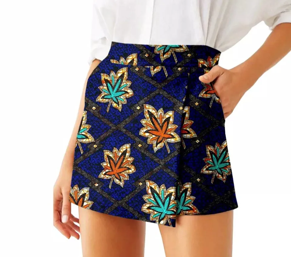 Ankara High Waist Shorts