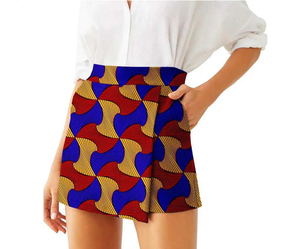 Ankara High Waist Shorts