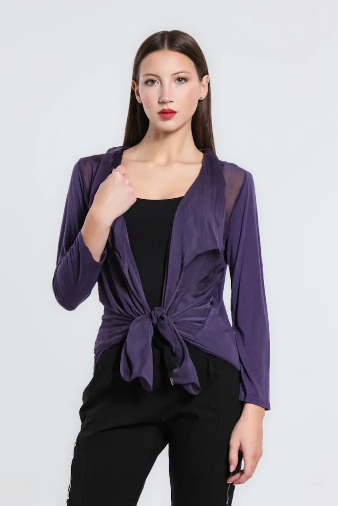 Ansley Silk Front Tie Wrap (BQ233)