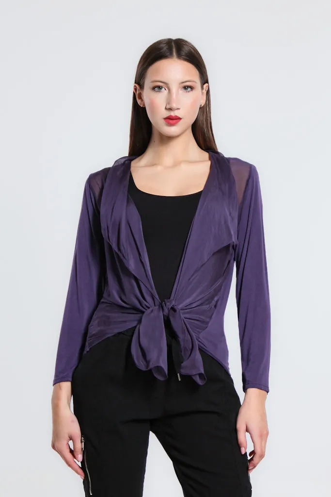 Ansley Silk Front Tie Wrap (BQ233)
