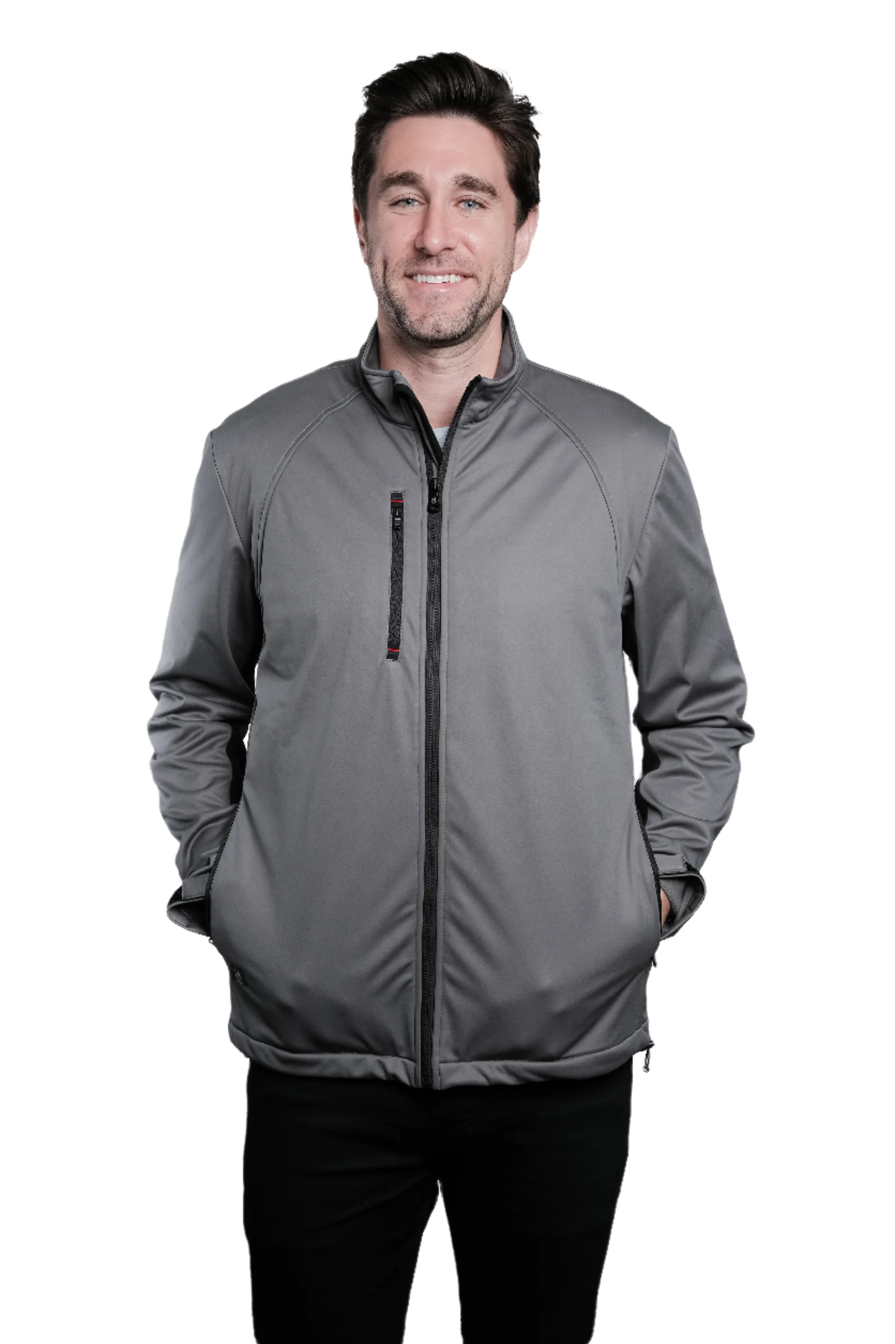 Archetype Grey/Black Men's Softshell Jacket
