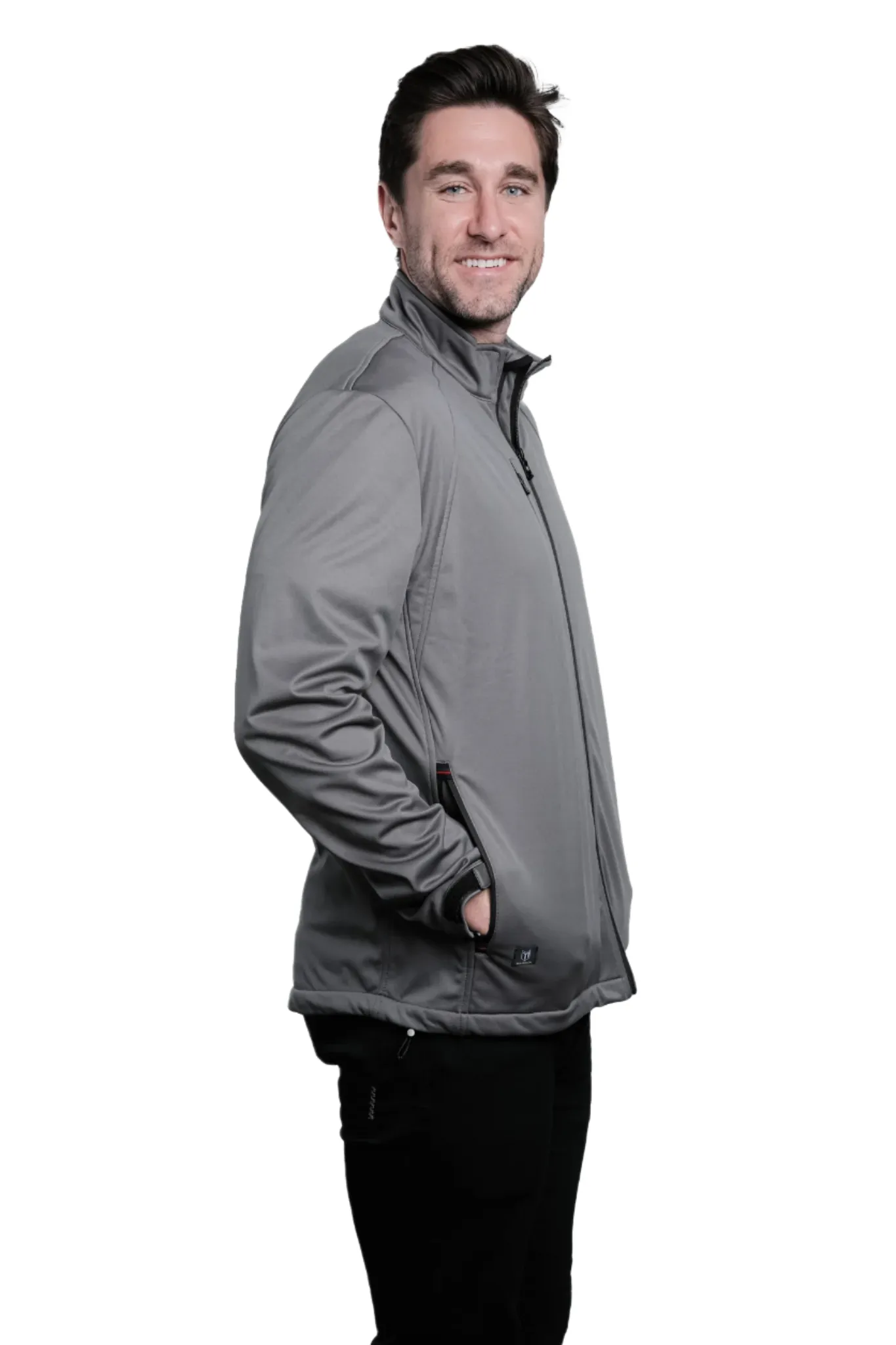 Archetype Grey/Black Men's Softshell Jacket