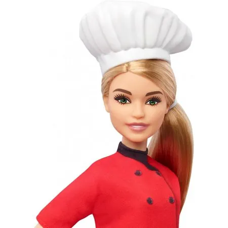 Barbie Careers Chef Doll, Petite with Blonde Hair & Frying Pan