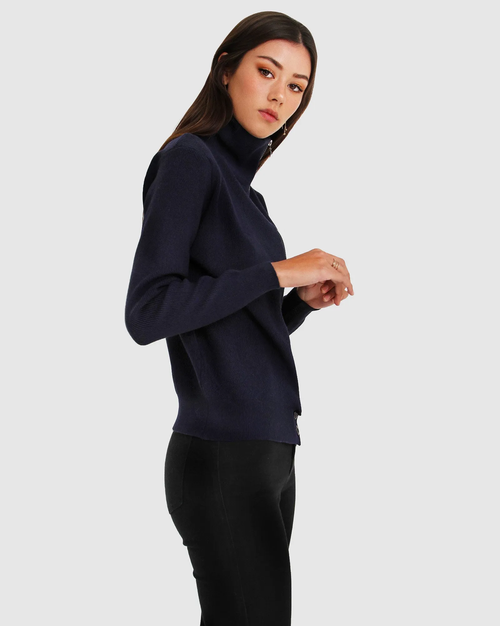 Brother’s Zip Front Jumper - Navy