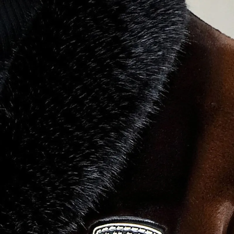 Contrast Fur Fluffy Gradient Jacket