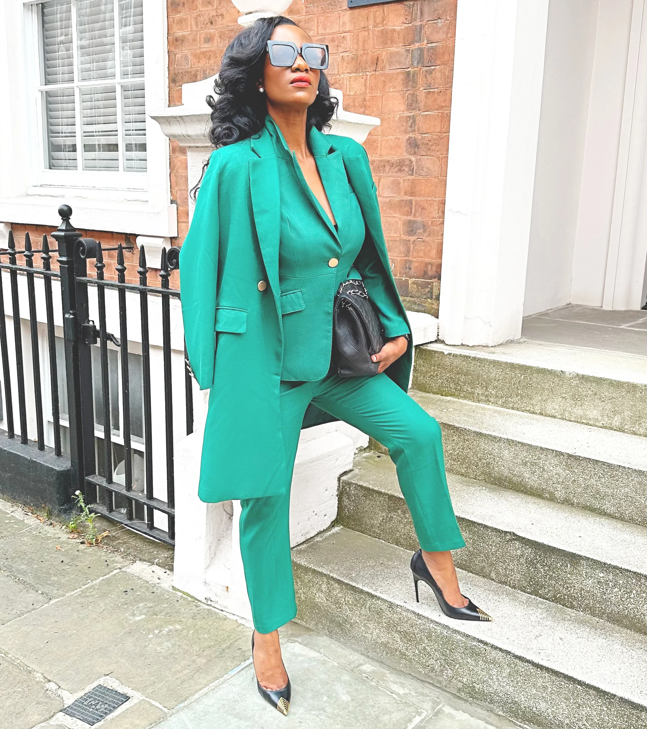 Deal Closer Outer Coat - Emerald Green