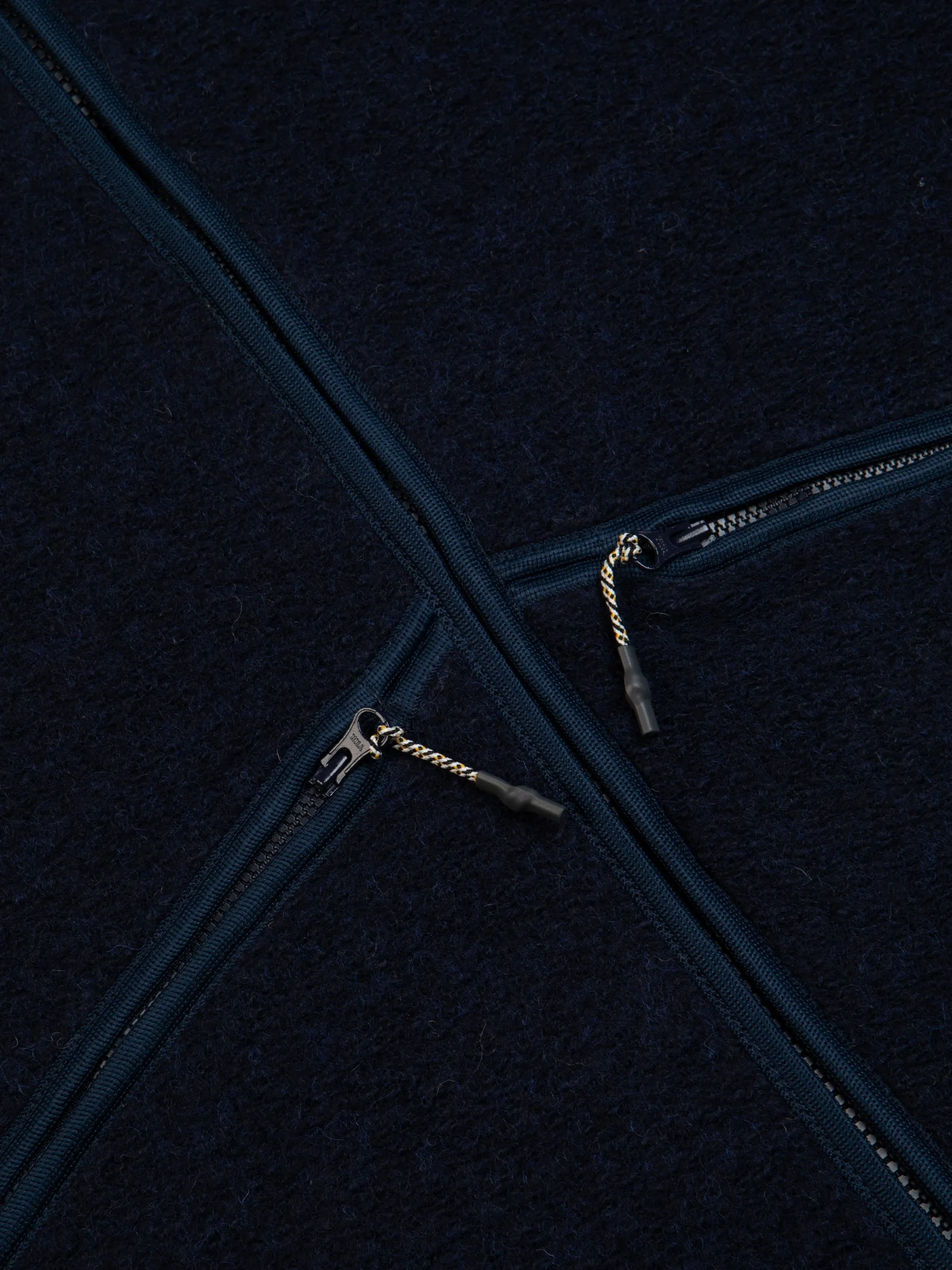 Dreghorn Fleece In Midnight Blue Italian Wool