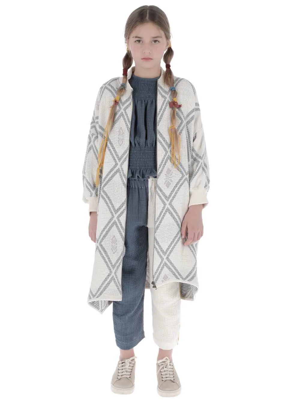 Embroidery Diamond Coat