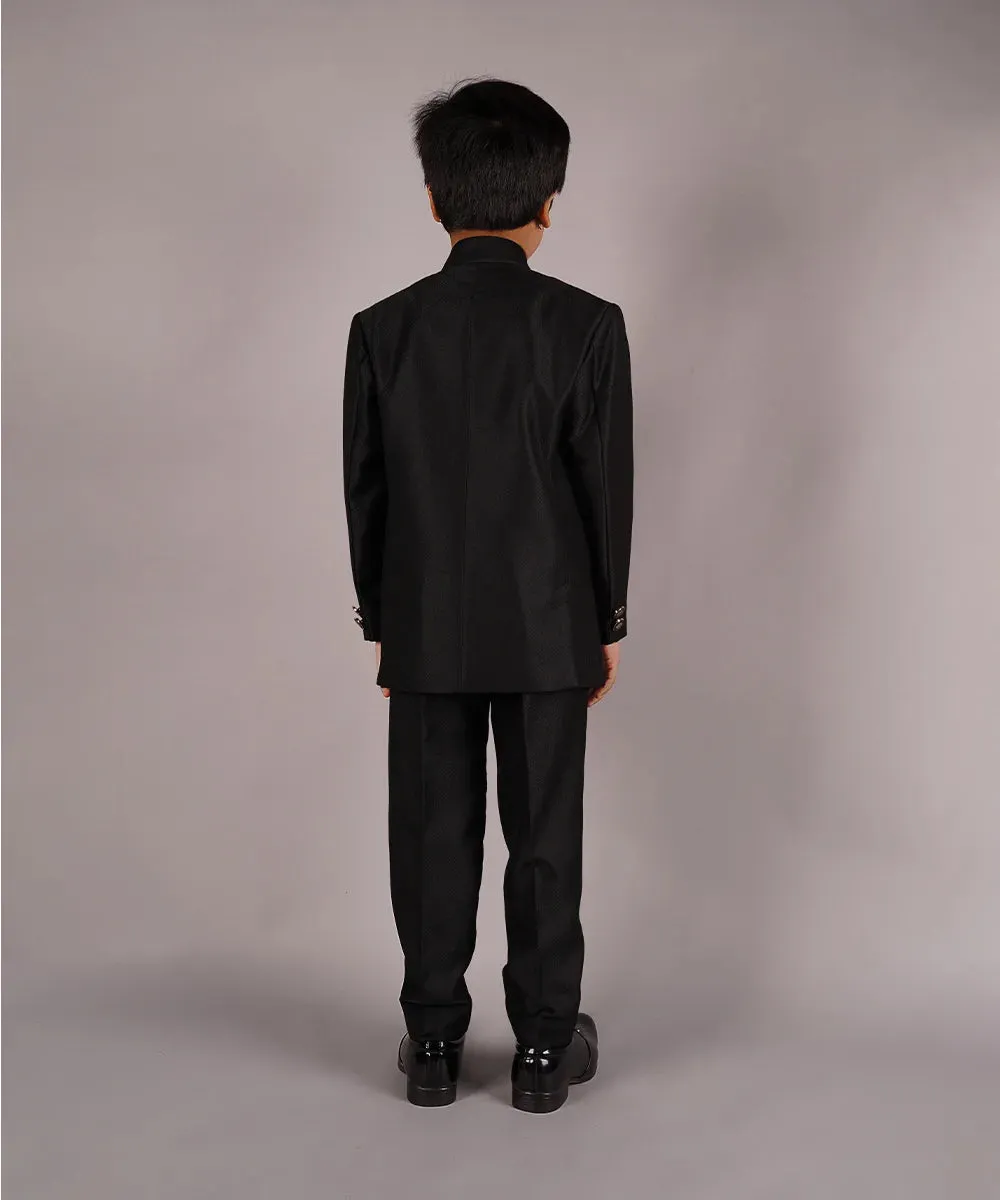 Full Black Jodhpuri Suit Set for Evening Party