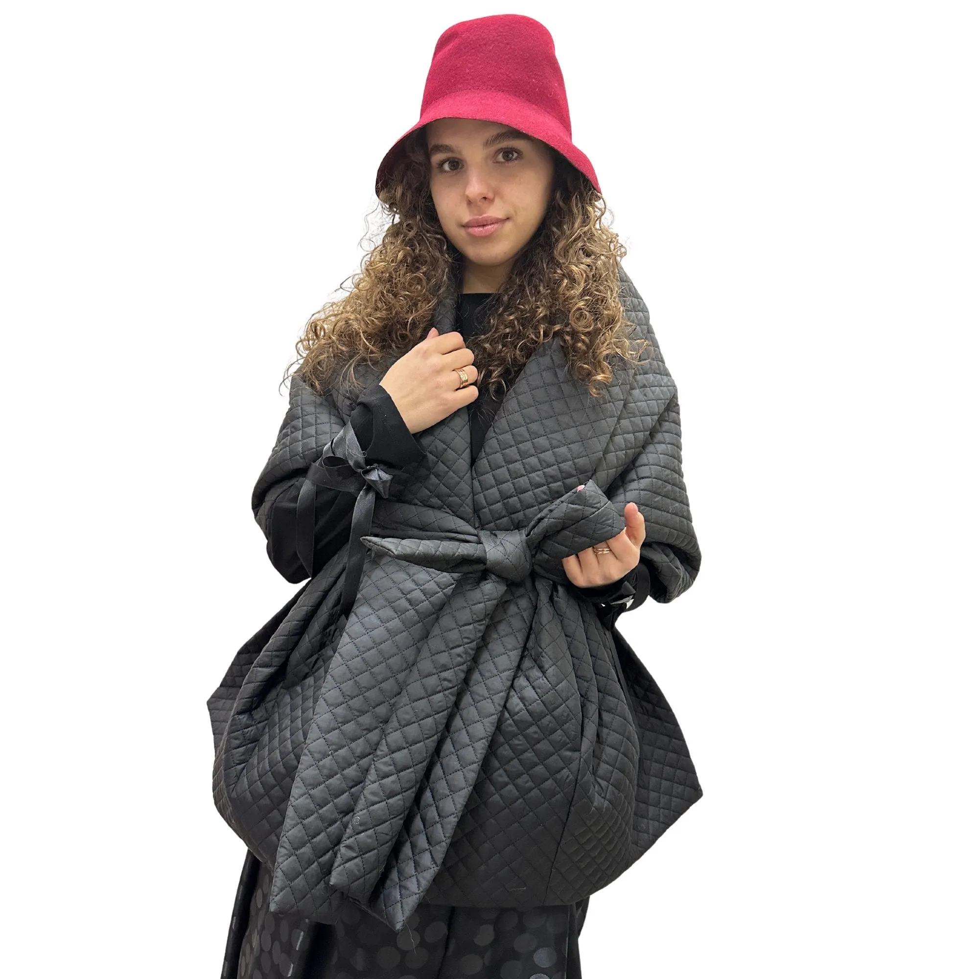 Gothic Bride Wedding Cape Winter Black Long Scarf With Pockets for Women Lagre Wide Stole Puffer 25x80 inch with 2 pocket and Belt Around Shoulders Wrap Quilted Shawl Warm Padded Down Puffy scarves