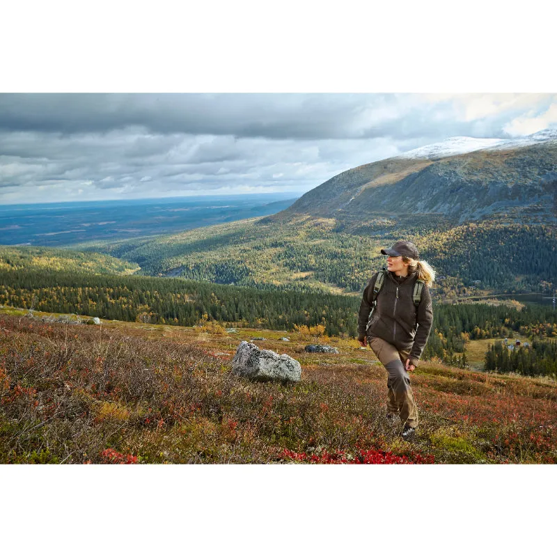 Harkila Ladies Lilja Windproof Full Zip - Shadow Brown Melange