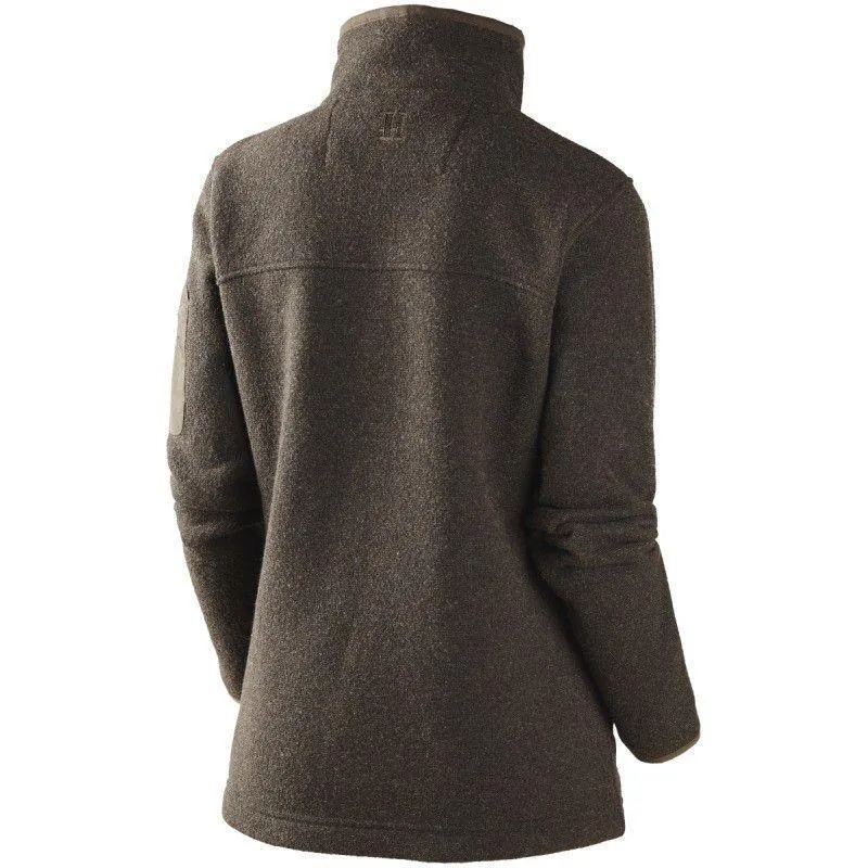 Harkila Ladies Lilja Windproof Full Zip - Shadow Brown Melange