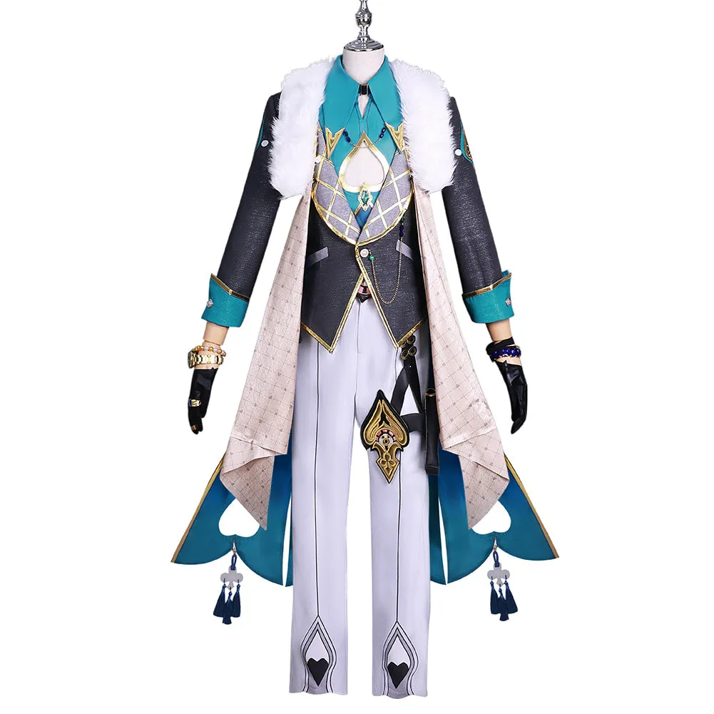 Honkai: Star Rail Aventurine Black Outfit Party Carnival Halloween Cosplay Costume