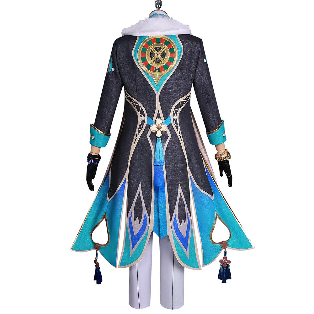 Honkai: Star Rail Aventurine Black Outfit Party Carnival Halloween Cosplay Costume