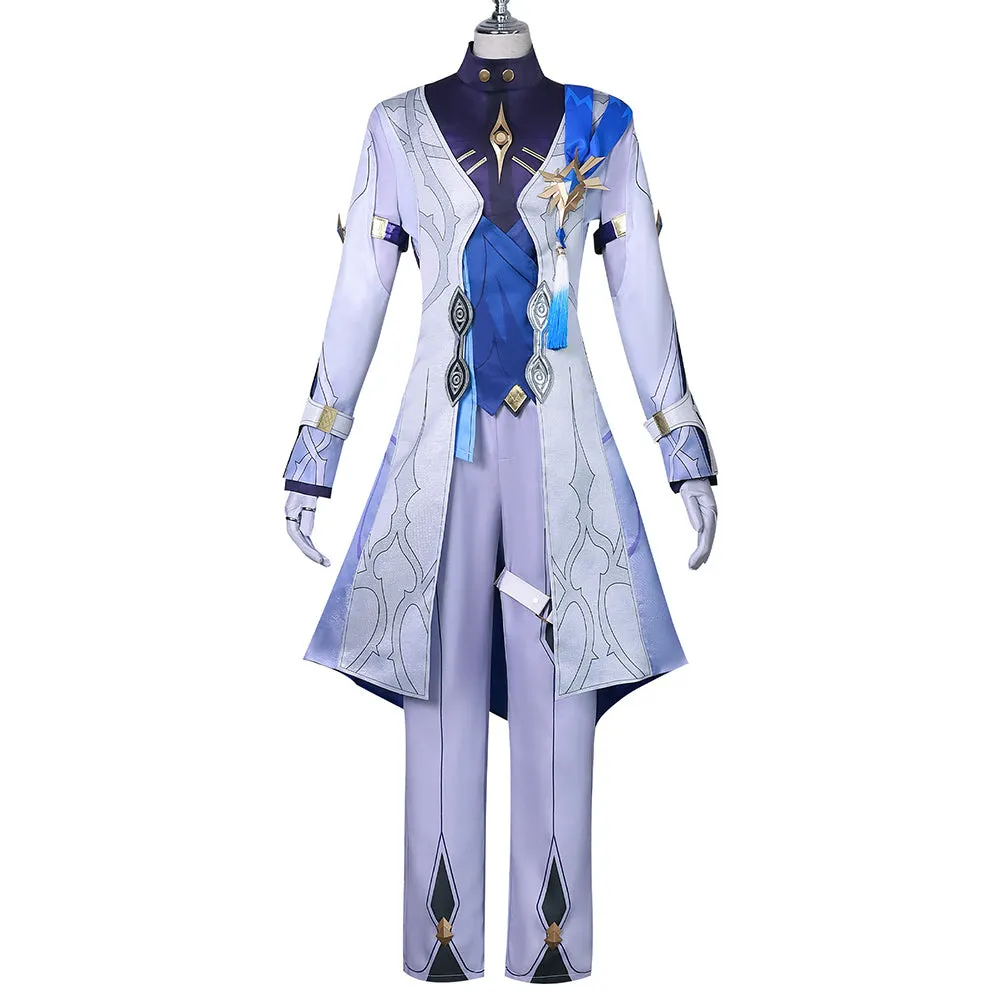 Honkai: Star Rail Sunday White Blue Outfit Party Carnival Halloween Cosplay Costume