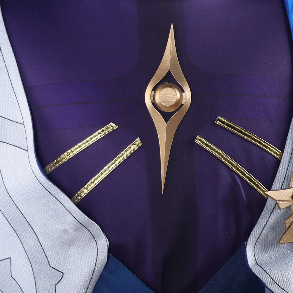 Honkai: Star Rail Sunday White Blue Outfit Party Carnival Halloween Cosplay Costume