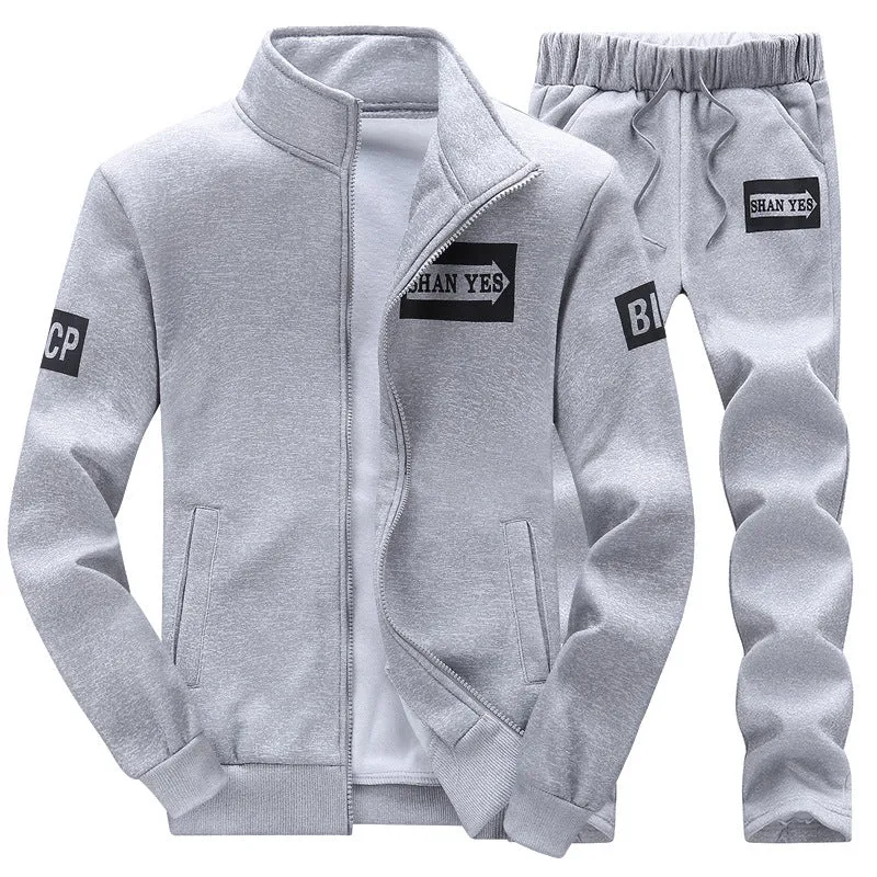 Jacket Men'S Jacket Casual Trousers Two-Piece Sports Suit Young Students Spring And Autumn New Sweater