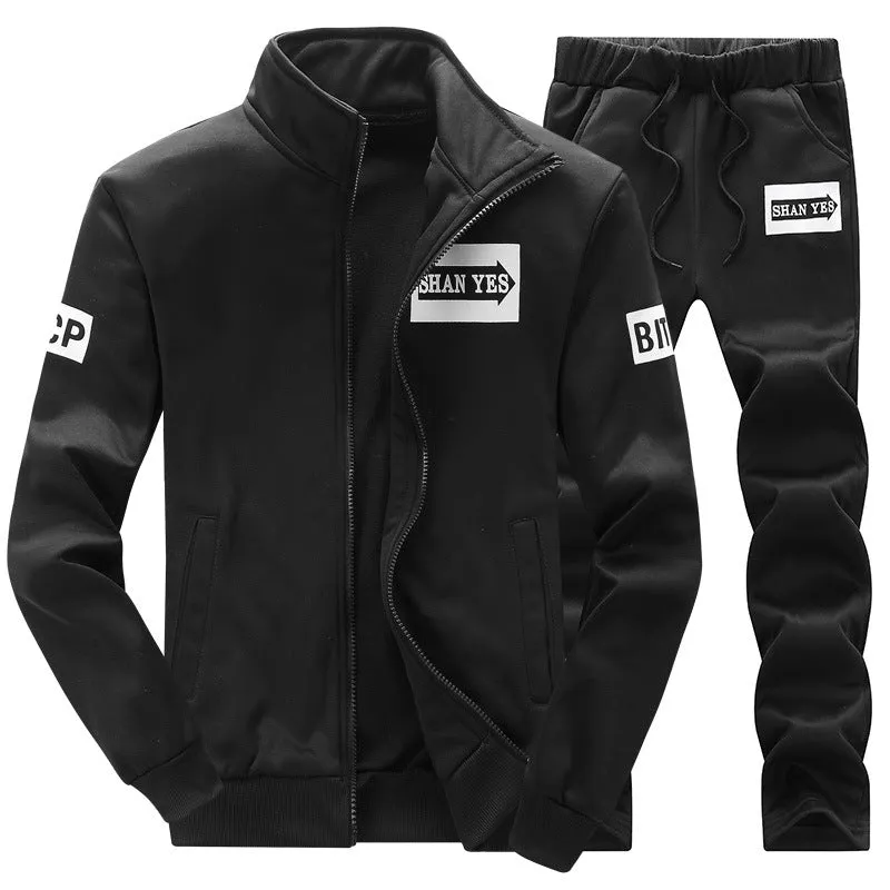 Jacket Men'S Jacket Casual Trousers Two-Piece Sports Suit Young Students Spring And Autumn New Sweater