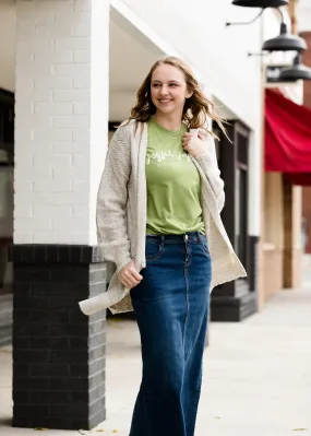 Jacquard Knit Open Front Cardigan - FINAL SALE