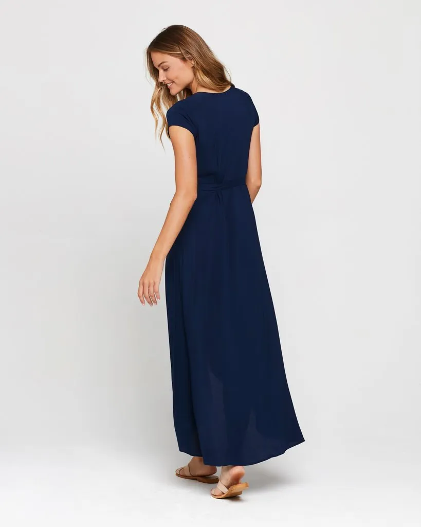 L Space - GOA Women's Wrap Dress in Midnight Blue