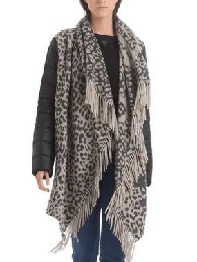 Marc Cain S Sports Animal Print Quilted Sleeved Coat RS 14.05 W50 Col 610