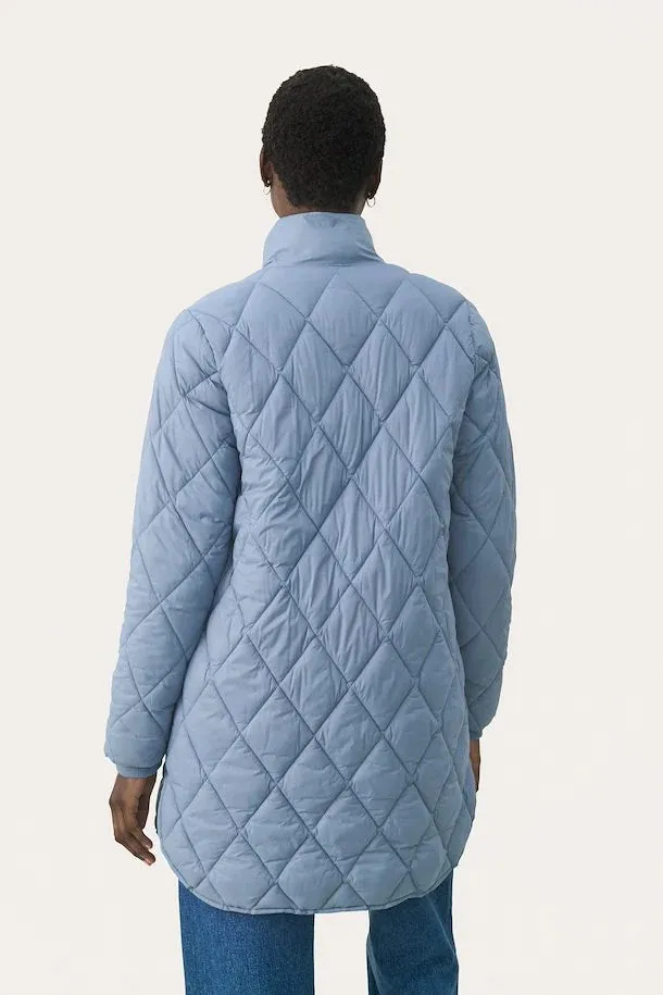 PART TWO OLILAS PADDED COAT WINDWARD BLUE