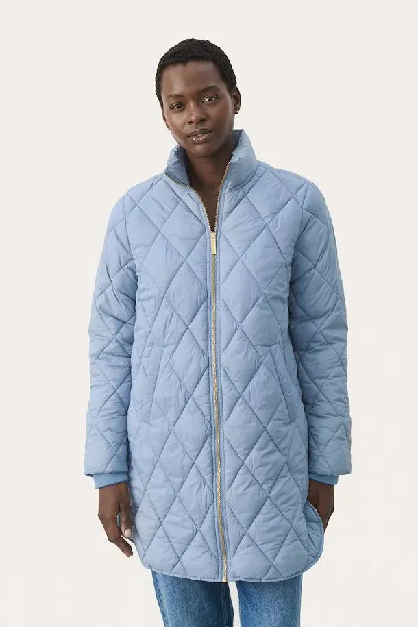 PART TWO OLILAS PADDED COAT WINDWARD BLUE