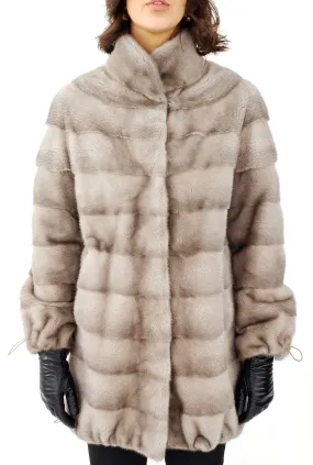 Rosario, 85 cm. - Collar - Mink - Women - Silver Blue / Mink Pels - Levinsky - Kvinde