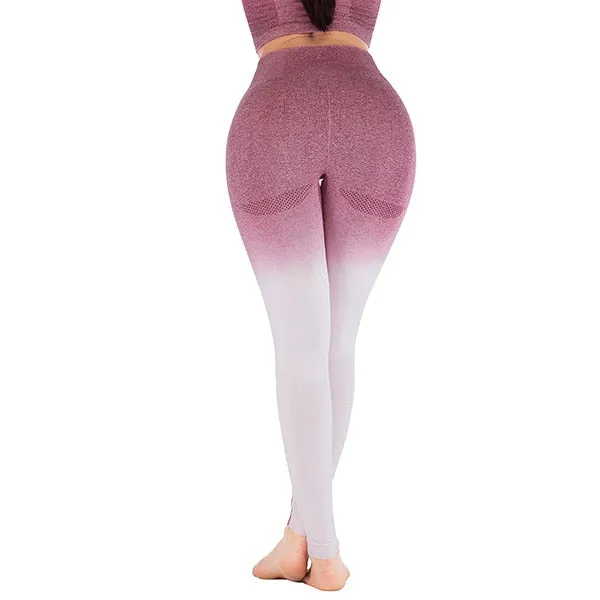 Seamless Yoga Leggings with Push Up Control
