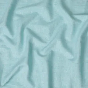 Sky Blue Plain Premium Pure Linen Fabric - 60 Lea Quality, 140 cm Width-D19938