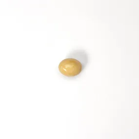Soft Mottled Beige Oval Cardigan Button