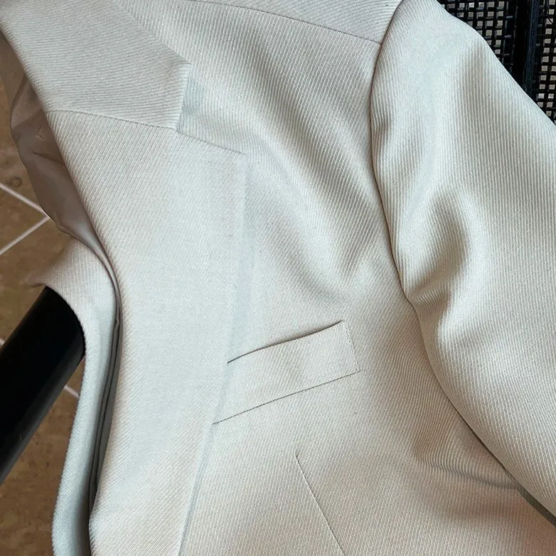 Spring Casual Solid Oversized Blazer