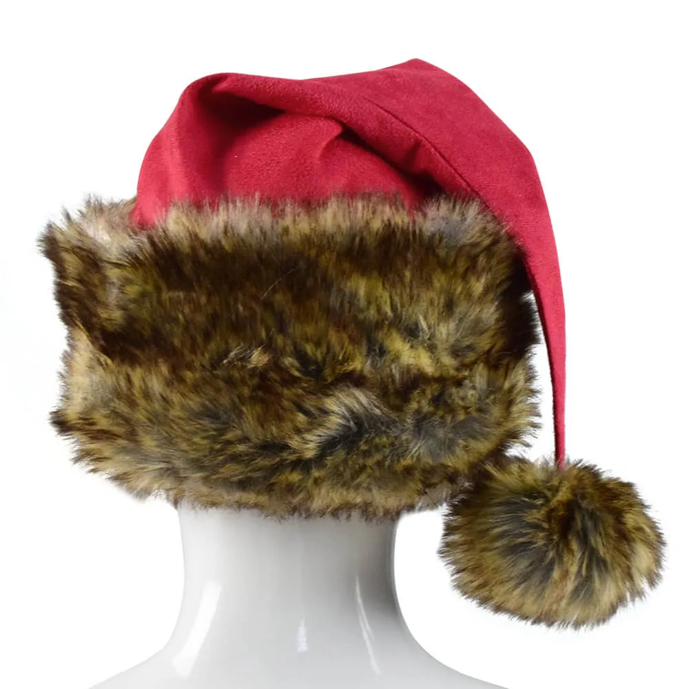 The Christmas Chronicles Santa Claus Cosplay Costume Red Shearling Coat Outfit Deluxe Version For Sale