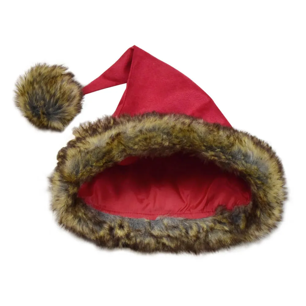 The Christmas Chronicles Santa Claus Cosplay Costume Red Shearling Coat Outfit Deluxe Version For Sale