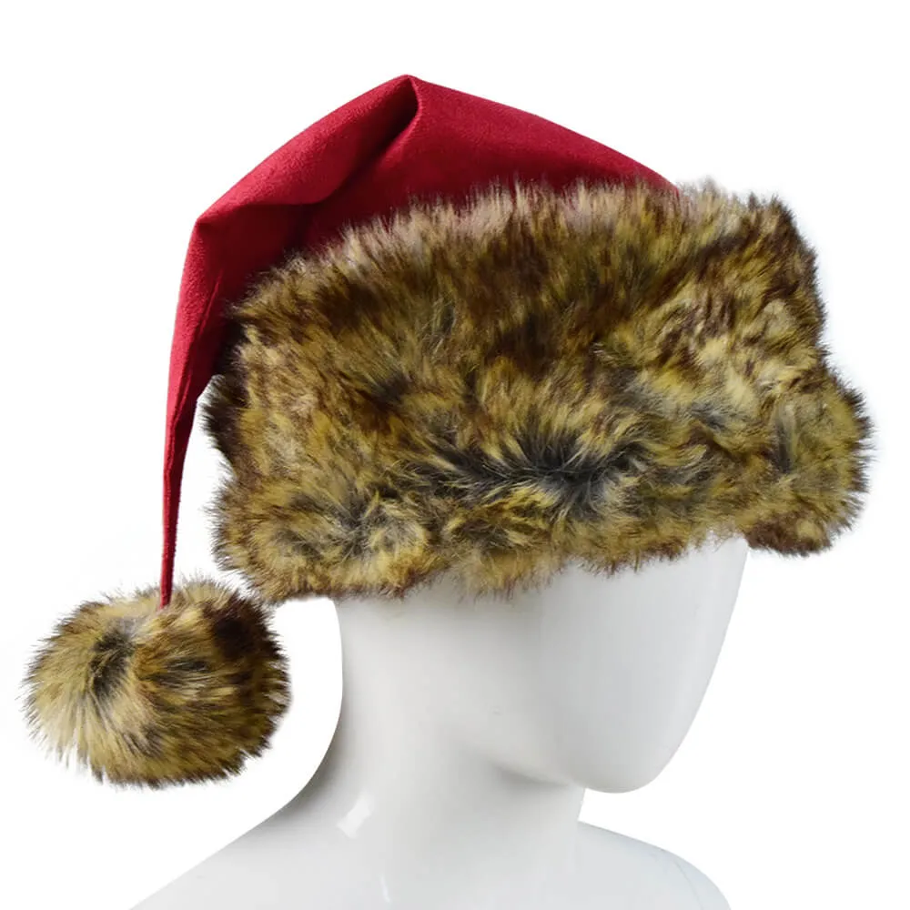 The Christmas Chronicles Santa Claus Cosplay Costume Red Shearling Coat Outfit Deluxe Version For Sale