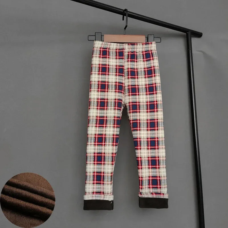 Unicorn Pattern Printing Autumn Winter Children Girls Leggings Thicking Warm Kids Boys Pants Cartoon Baby Costume