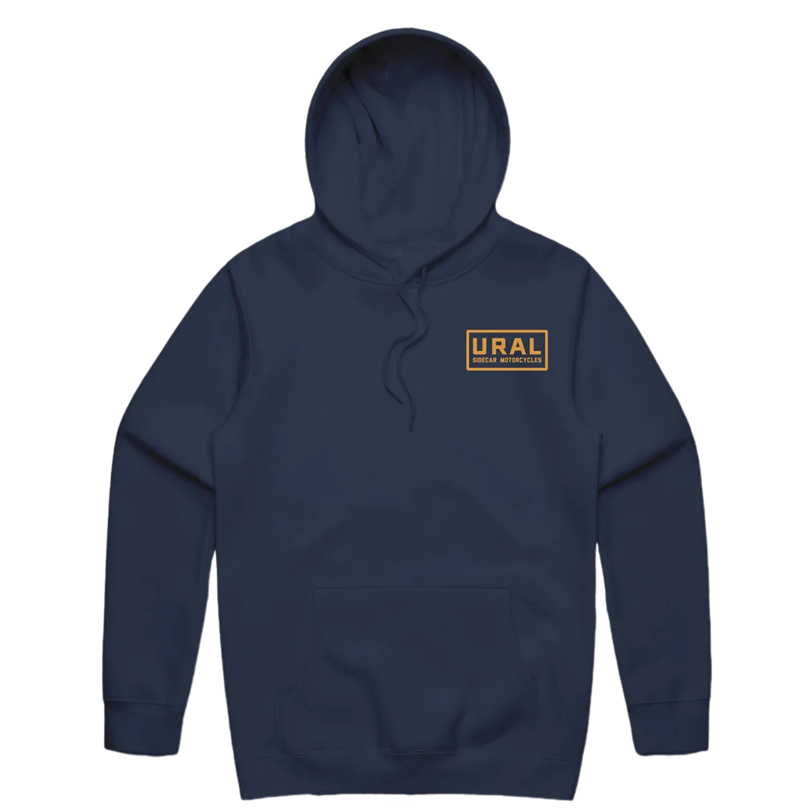 Ural Text Badge Hoodie - Midnight Blue
