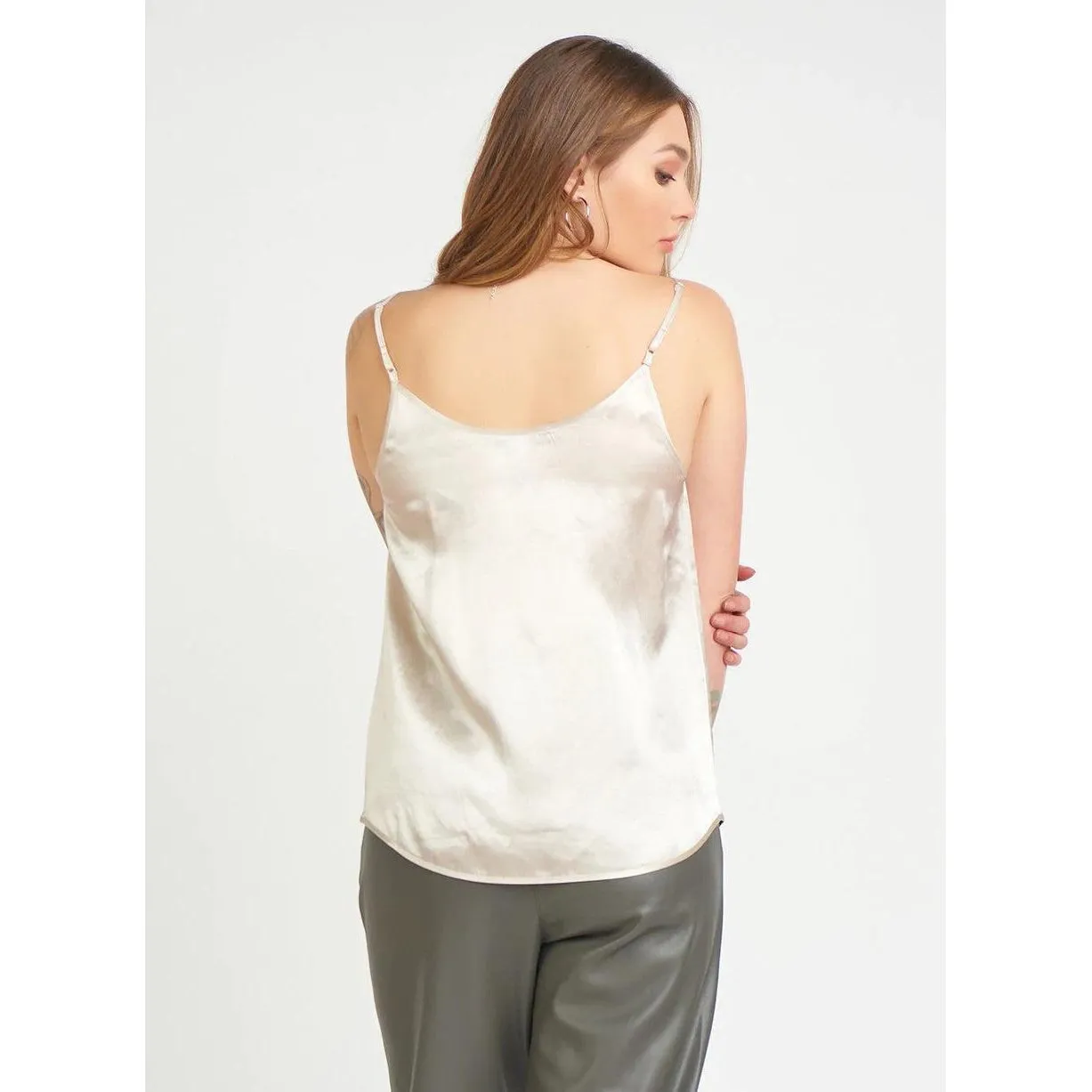 VNECK SATIN CAMI