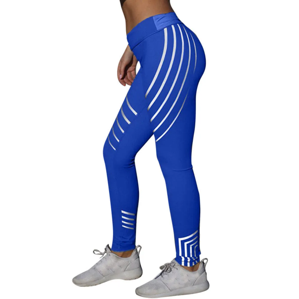 Womens High Waist Yoga Fitness Leggings Running Gym Stretch Sports Pants Trouser