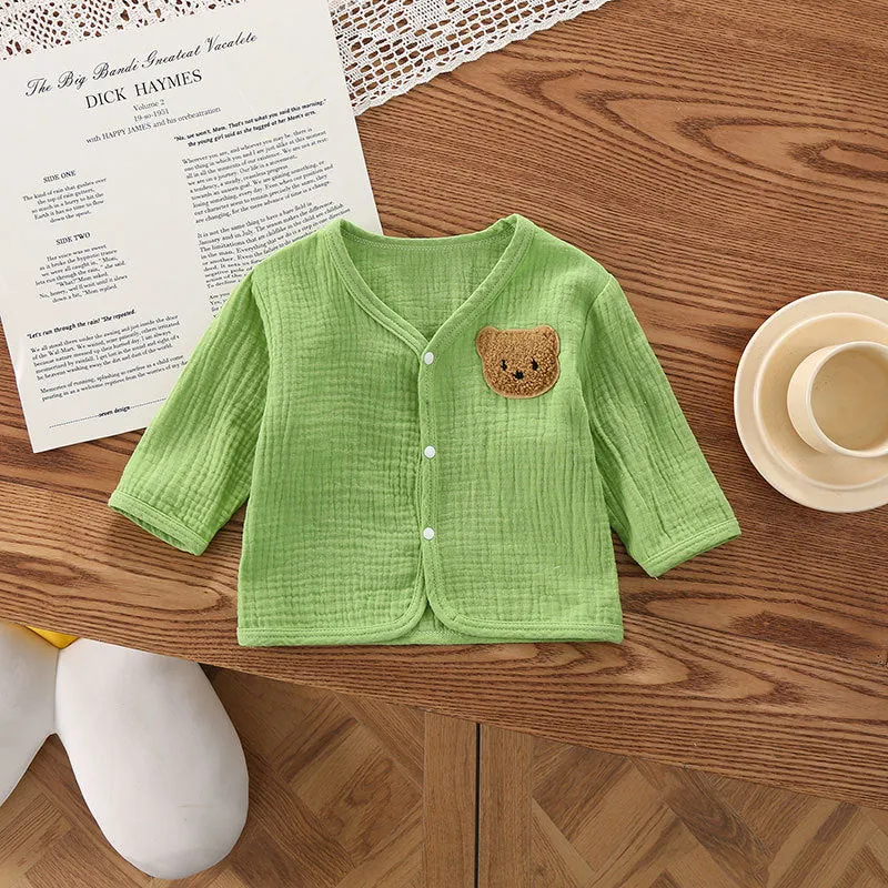 xiangtuibao  Baby Summer Thin Internet Celebrity Gauze Bear Korean Cardigan Cloth Bear Coat